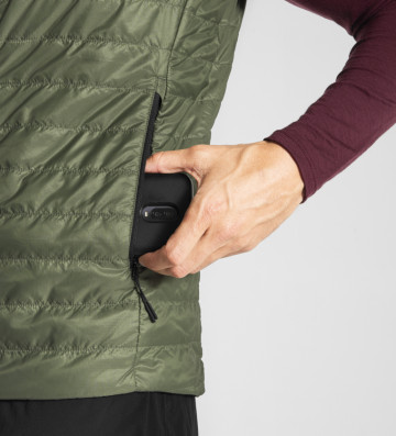 GILET HOMME WOOL DOWN KAKI