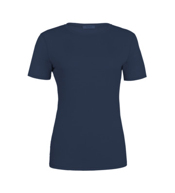 T-SHIRT LAINE MERINOS 145 W  BLEU