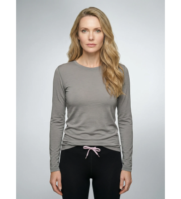 Base layer en laine mérinos femmes 190W gris - OGARUN