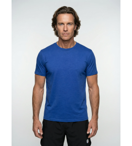 T-shirt Homme laine mérinos ultra light Deepblue - OGARUN