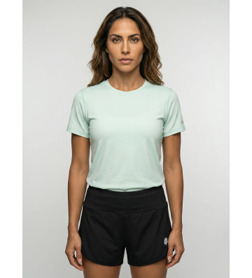 T-shirt Femme Noir Manches Courtes Mérinos 20-30°C - OGARUN