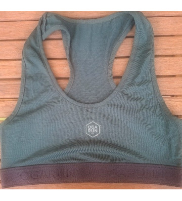 Brassière en laine mérinos pour femmes vert Forest - OGARUN
