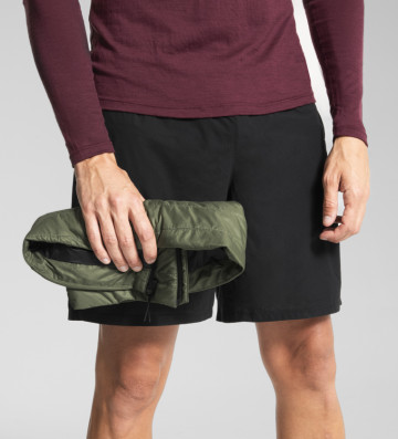 GILET HOMME WOOL DOWN CURRY